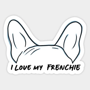 French Bulldog Terrier Love Sticker